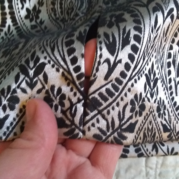 NWOT Worthington silver jacquard pencil skirt women's 10P - Picture 2 of 5